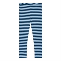 BIRKHOLM Stribede Rib Leggings Poseidon Blå & Baby Blå